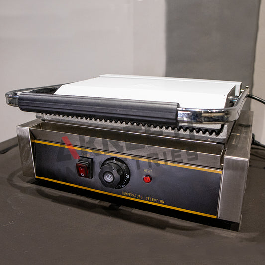 Commercial Jumbo Electric Sandwich Griller | Heavy Duty Stainless Steel