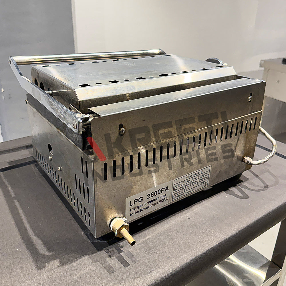 Commercial Jumbo Gas Sandwich Griller | Heavy Duty Stainless Steel