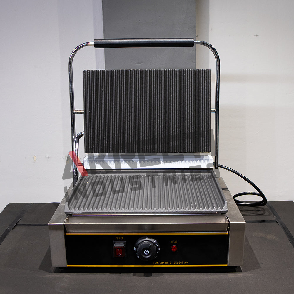 Commercial Jumbo Electric Sandwich Griller | Heavy Duty Stainless Steel