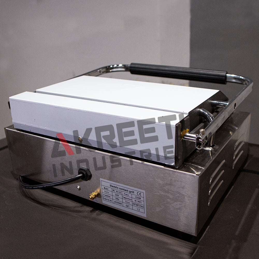 Commercial Jumbo Electric Sandwich Griller | Heavy Duty Stainless Steel