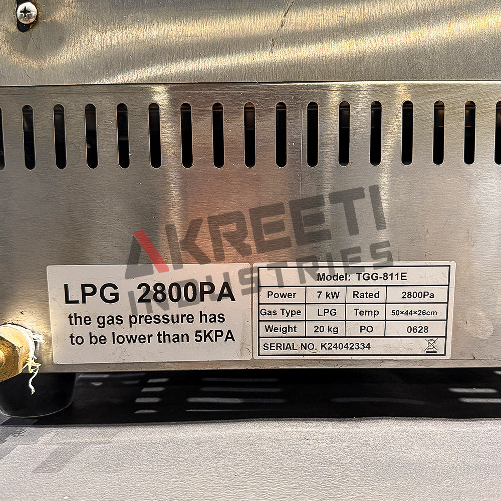 Commercial Jumbo Gas Sandwich Griller | Heavy Duty Stainless Steel