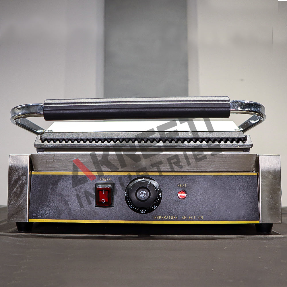 Commercial Jumbo Electric Sandwich Griller | Heavy Duty Stainless Steel